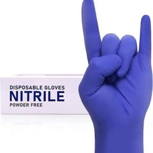 Wostar Disposable Nitrile Gloves Powder & Latex Free 4Mil Nitrile Exam Gloves